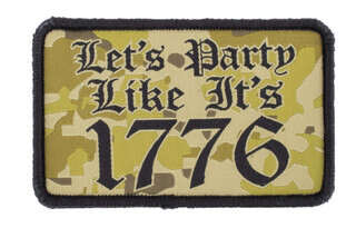 Sons of Liberty Gun works Party Like It's 1776 Morale Patch MultiCam